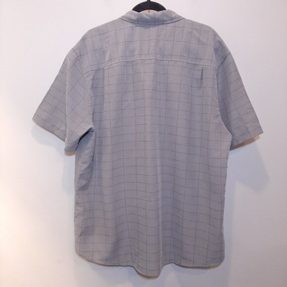 Vintage EMANUEL UNGARO Checkered Button Down Shirt Casual Short Sleeve - Picture 9 of 10